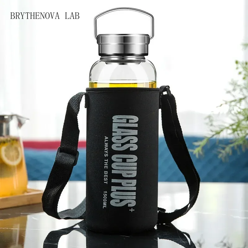 2L Glass Water Bottle with Str - đánh giá và giá Outdoor Sport Glass Water Bottle