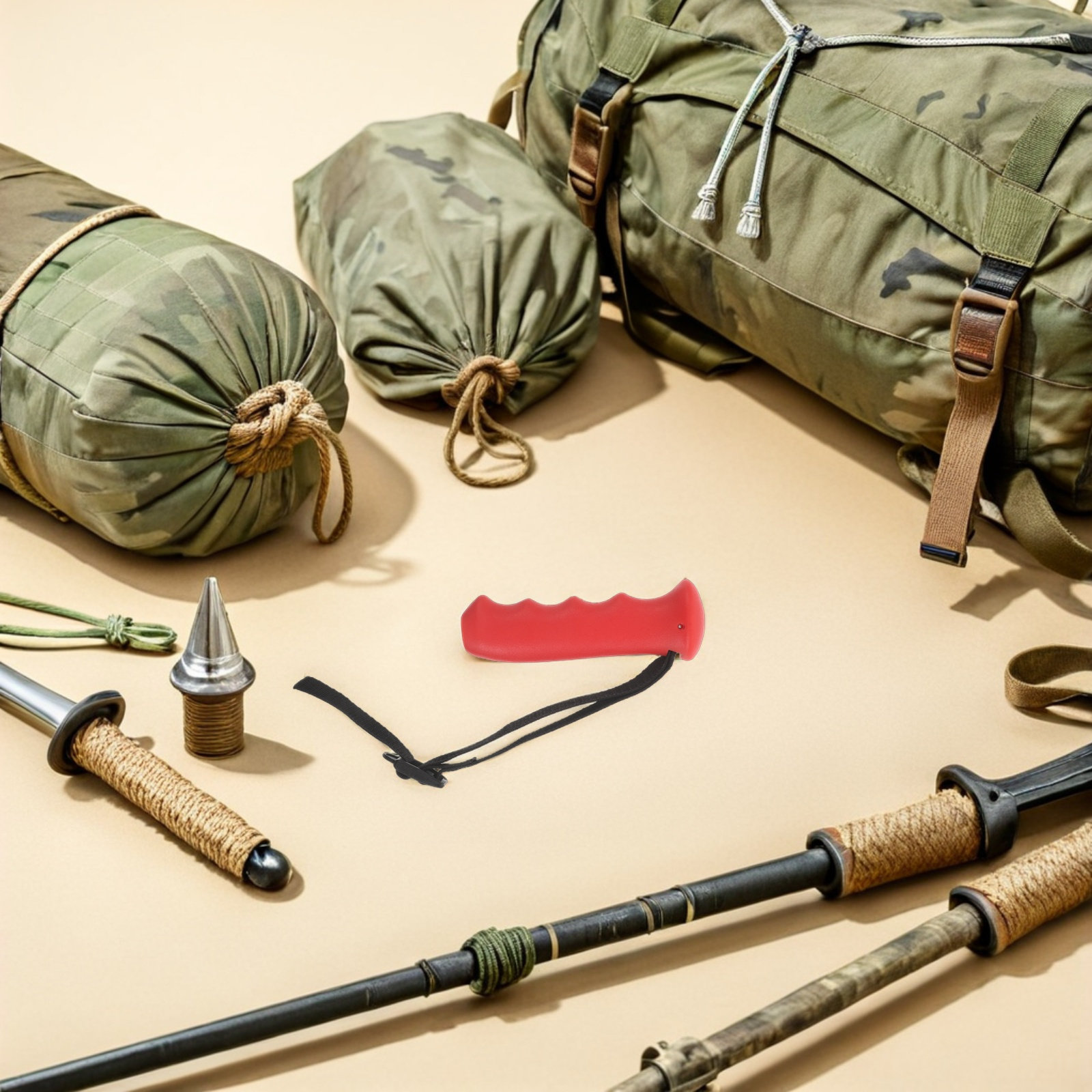 Red Cane Handle Grip Replaceme - đánh giá và giá Outdoor Sport Climbing Gear